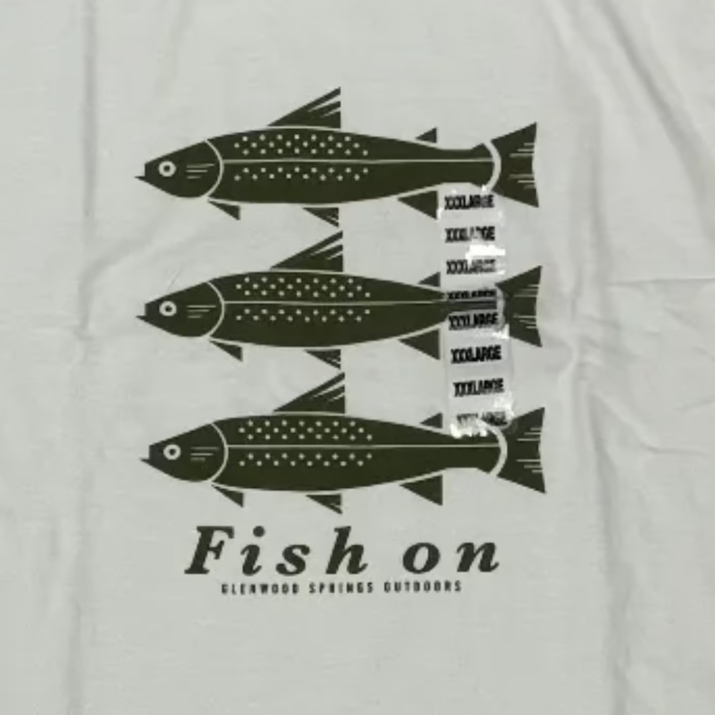 White "Fish on" T-Shirt