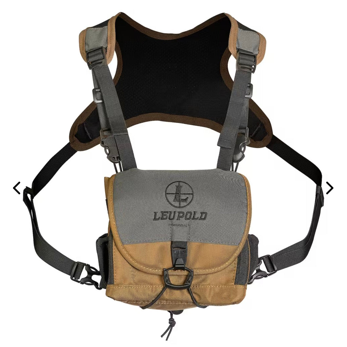 Leupold GO Afield binocular chest harness — premium bino harness for elk and mule deer hunting, available at Glenwood Springs Outdoors