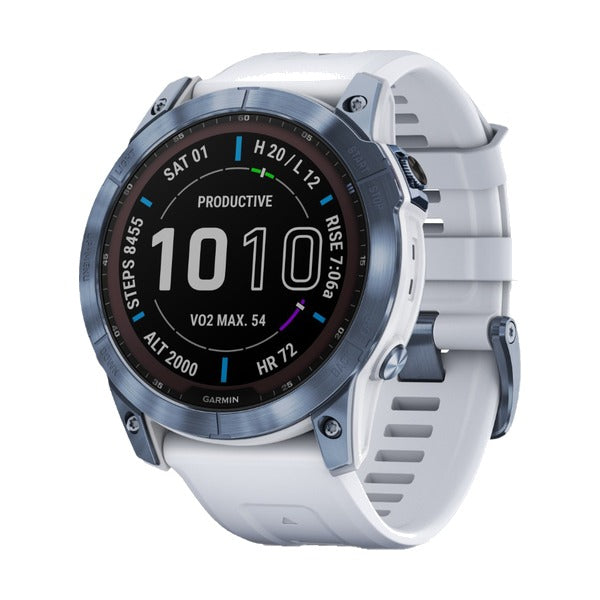 Garmin Fenix 7X Sapphire Solar Blue/White