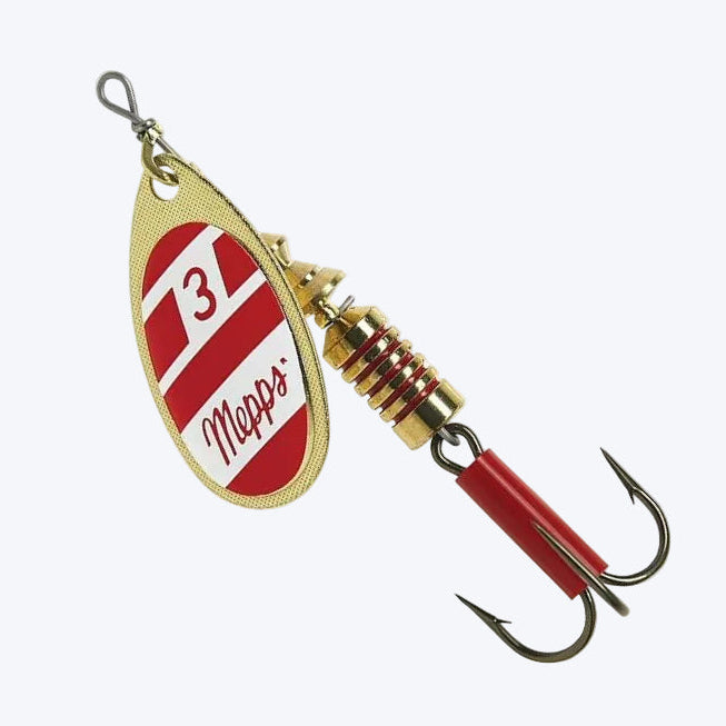 Mepps Aglia #5 - Gold/Red White
