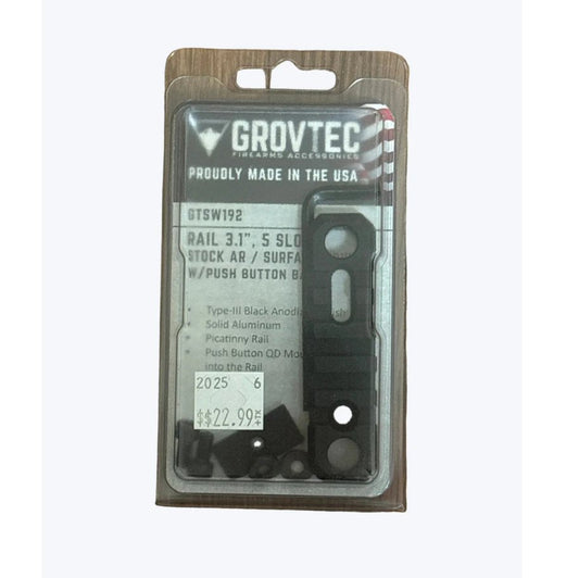 GrovTec 3.1" 5-Slot M-LOK Picatinny Rail (GTSW241)
