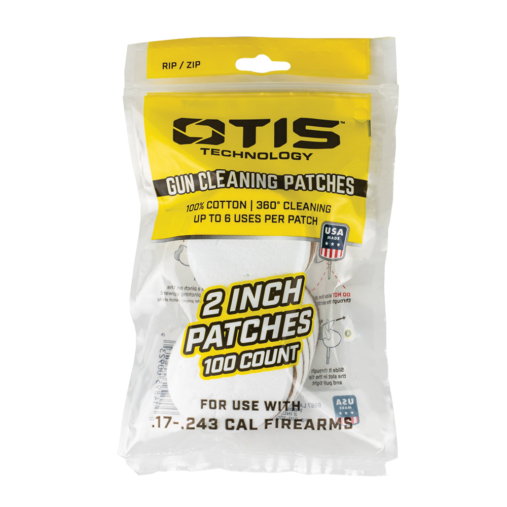 Otis Technology 2” Gun cleaning patches 100 ct