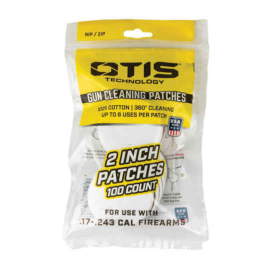 Otis Technology 2” Gun cleaning patches 100 ct