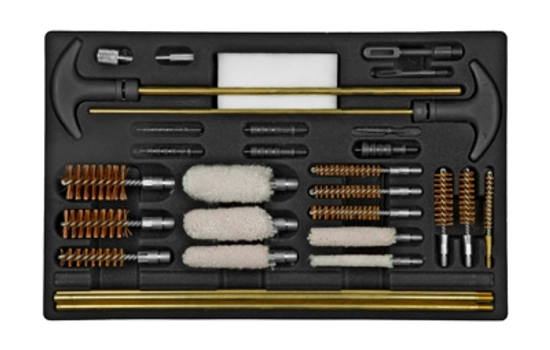 Outers 32 Piece universal wood gun cleaning box