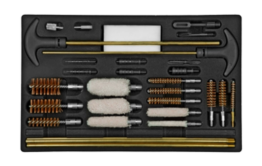 Outers 32 Piece universal wood gun cleaning box