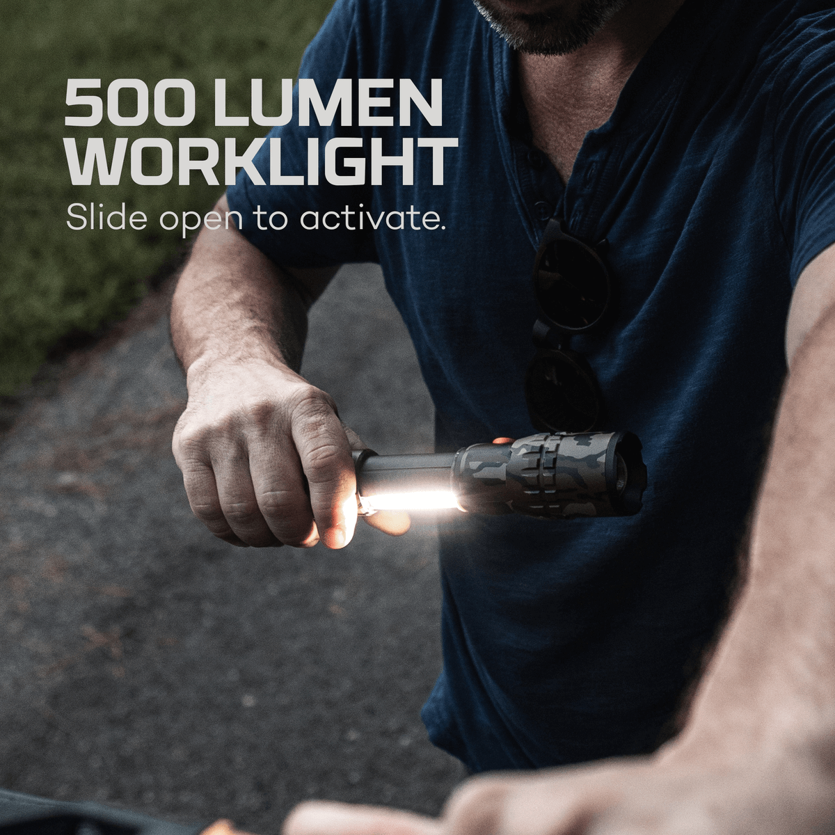 Nebo Slyde King 2K 2000 Lumen Flashlight + 500 Lumen Worklight