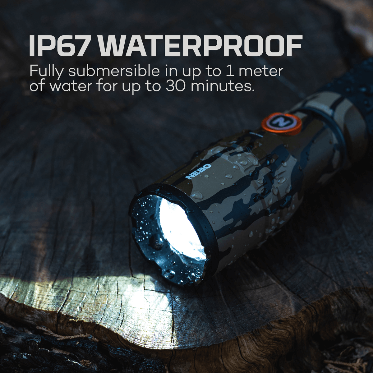 Nebo Slyde King 2K 2000 Lumen Flashlight + 500 Lumen Worklight