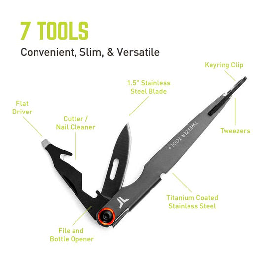 True Tweezertool+ 7-in-1 Multi-tool