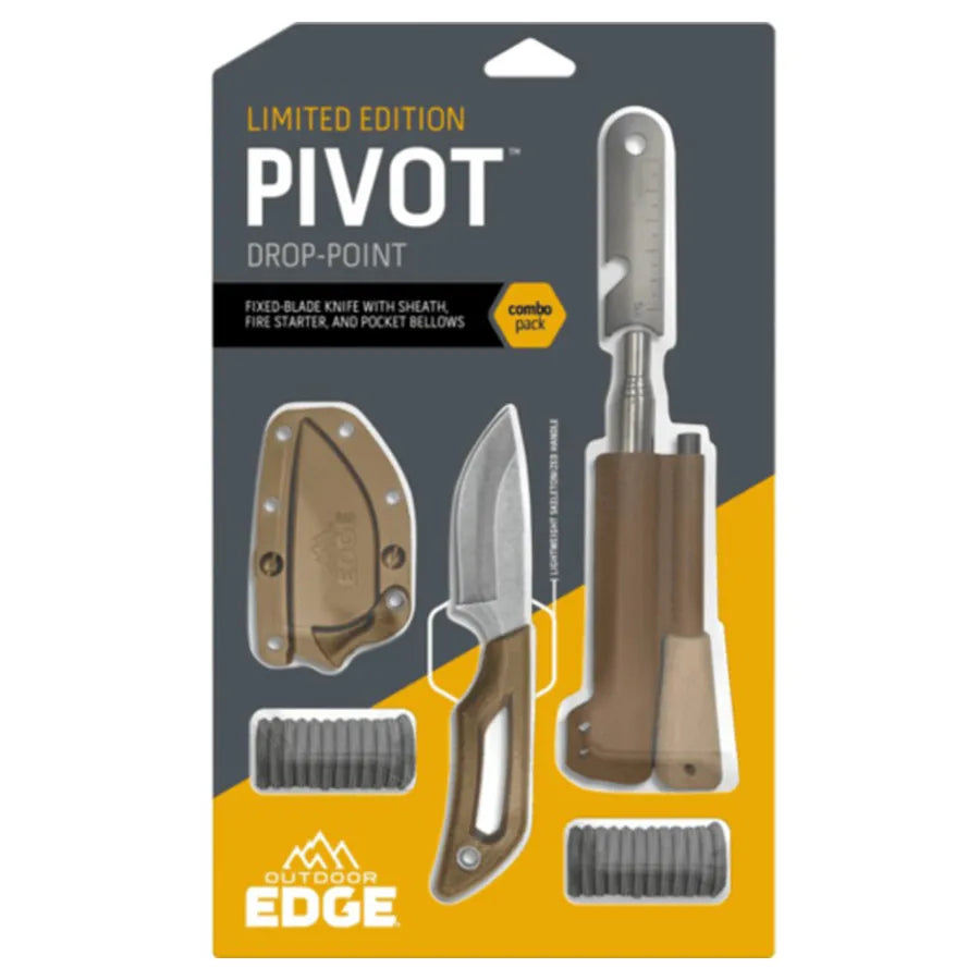 Outdoor Edge Pivot Drop Point combo pack