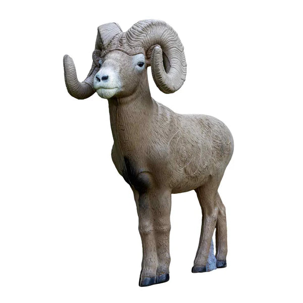 Rinehart 1/2 Scale Signature Bighorn 3D archery target, realistic ram pose, self-healing foam, broadhead compatible