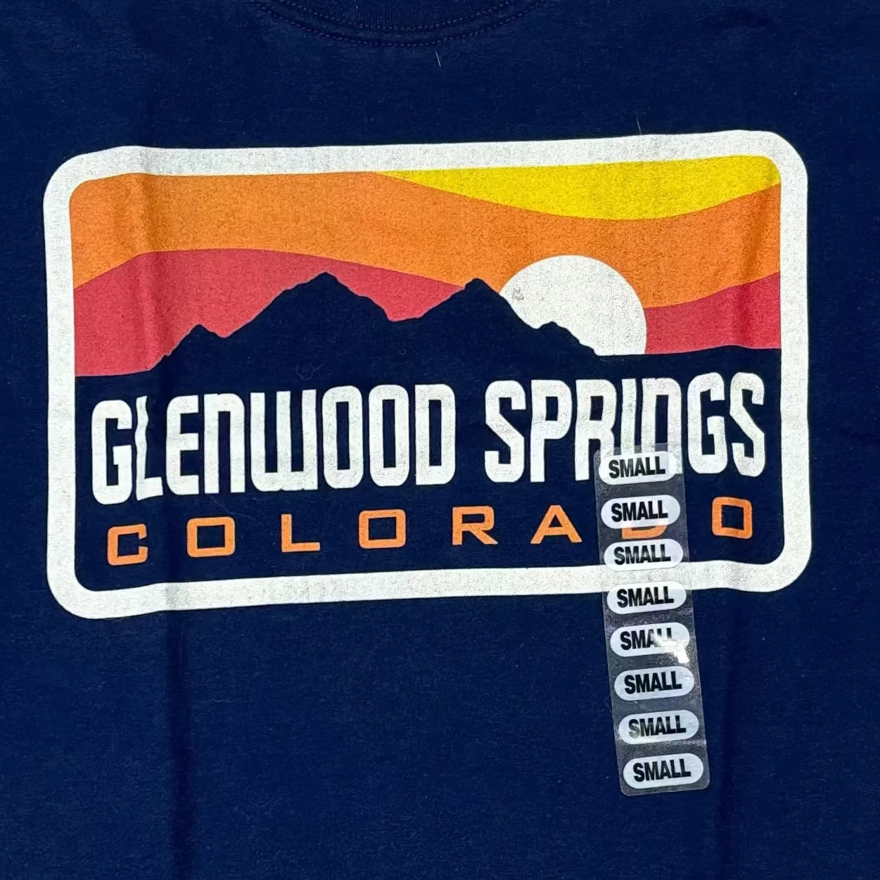 Dark Blue License Plate Logo T-Shirt