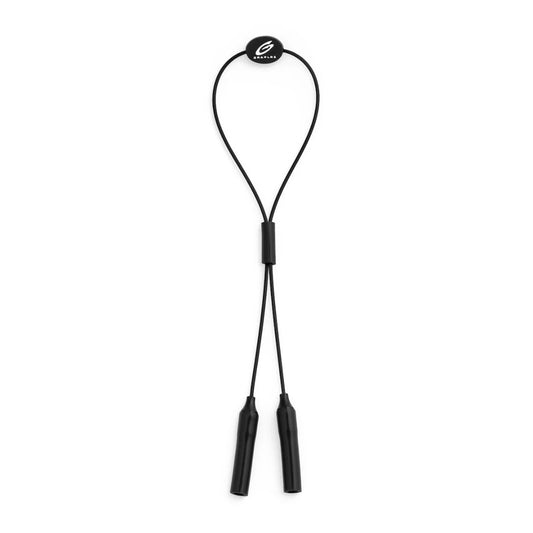 Graplrz Adjustable Sunglass Retainer – Black | Stainless Cable Eyewear Strap for Fly Fishing & Outdoor Use