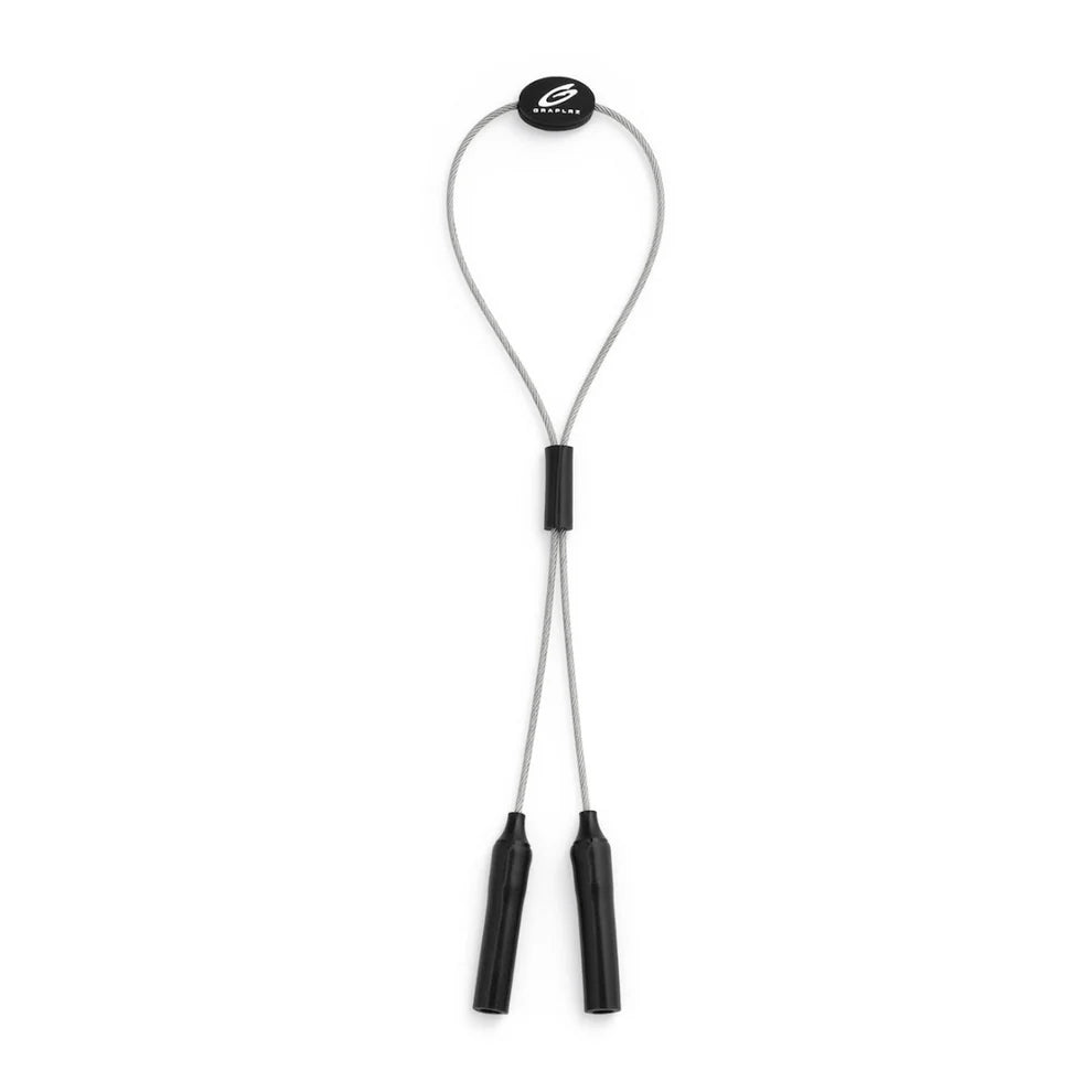 Graplrz Adjustable Sunglass Retainer – Silver | Stainless Cable Eyewear Strap for Fly Fishing & Outdoor Use