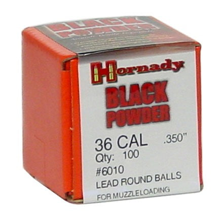 Hornady Black Powder 36 cal Lead Round Balls for muzzleloading
