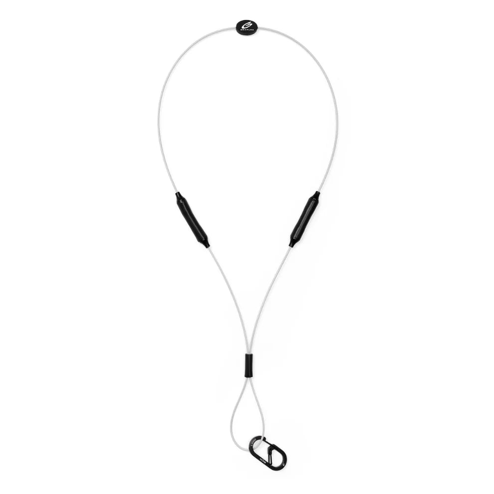 Graplrz Verza Lanyard – White | Magnetic Quick-Release Fly Fishing Gear Lanyard