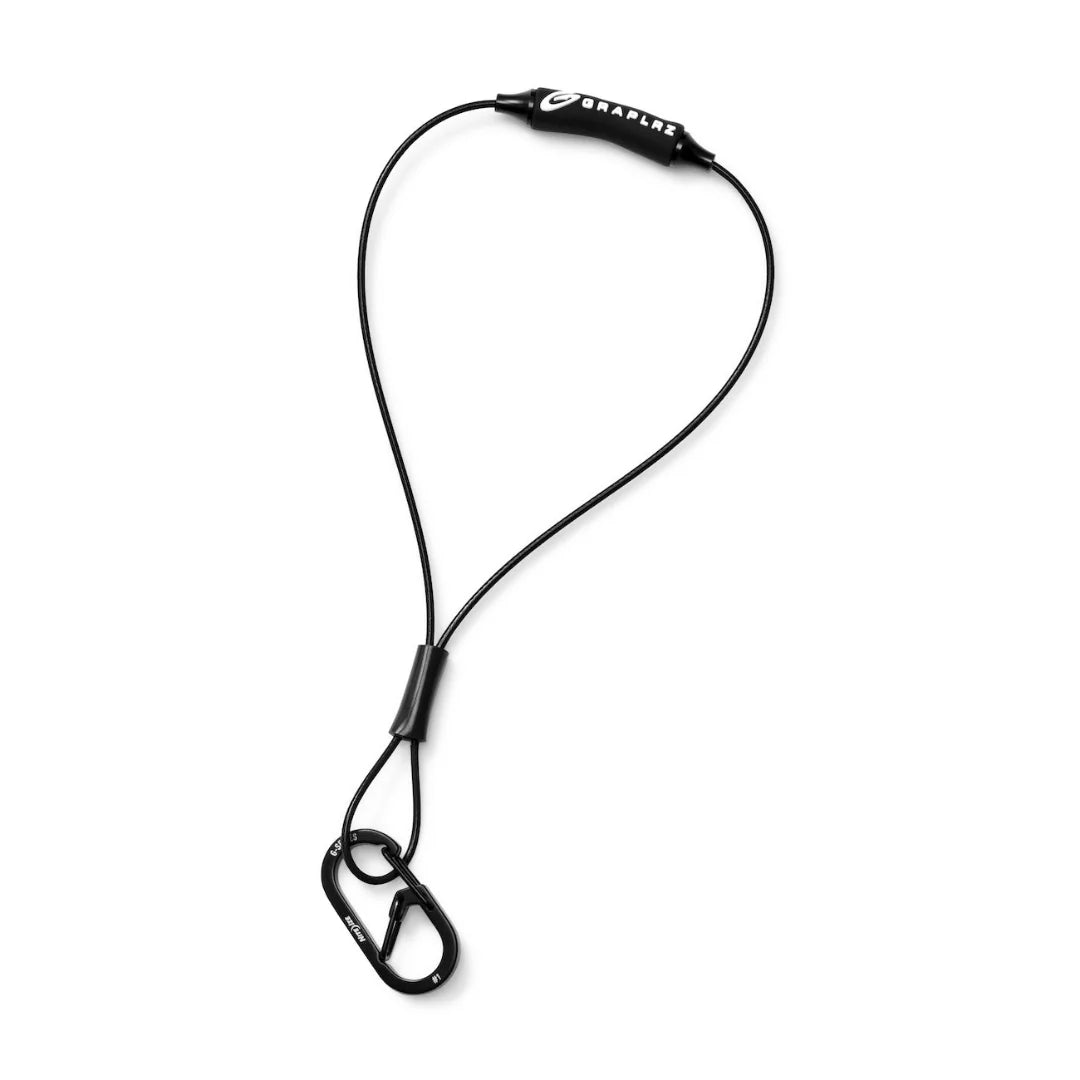 Graplrz Verza Mini Lanyard – Black | Magnetic Quick-Release Gear Lanyard for Fly Fishing & EDC