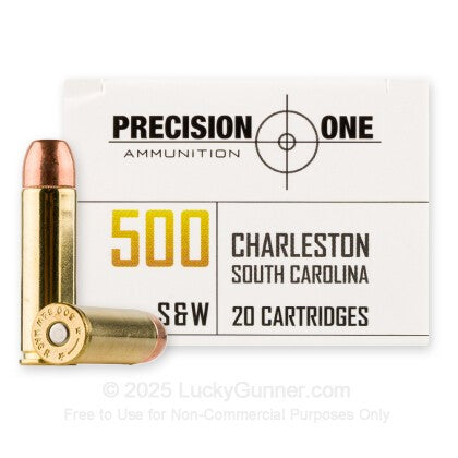 500 S&W 400gr Hard Cast Precision One – 1200 fps – 20 Rounds