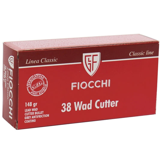 38 Special Fiocchi 148 Grain Wadcutter 750 fps 50 Rounds