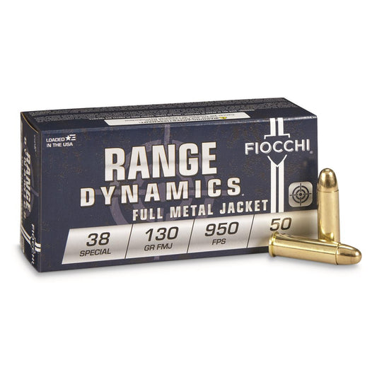38 Special Fiocchi 130 Grain FMJ 950 fps 50 Rounds