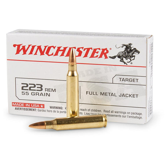 223 Rem Winchester USA 55gr FMJ 3240 fps 20rds