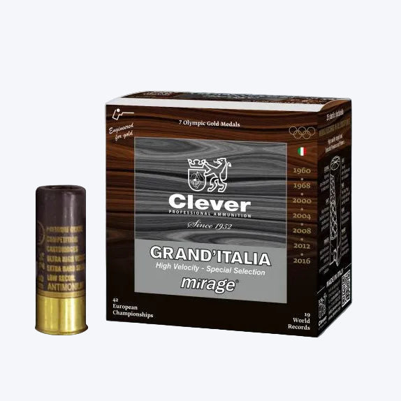 Clever T3 Grand’Italia Sporting 12 Gauge 2¾″ 1 oz 8 Shot 1220 FPS - CASE