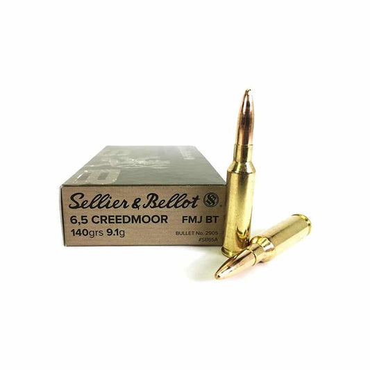 6.5 Creedmoor Sellier & Bellot 140gr FMJ BT