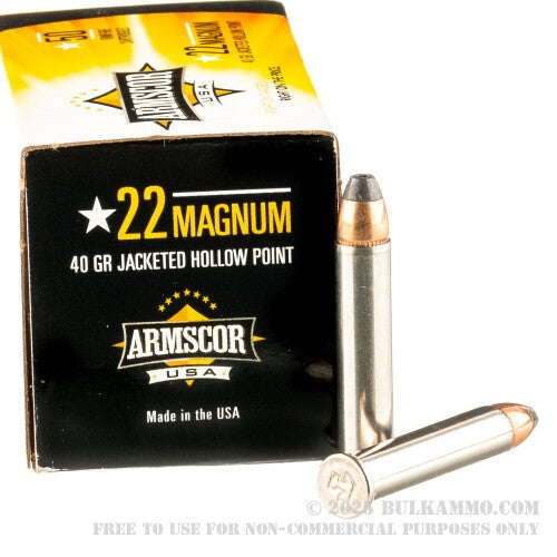 22 WMR Armscor 40gr JHP