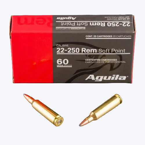 22-250 Rem Aguila 60gr SP