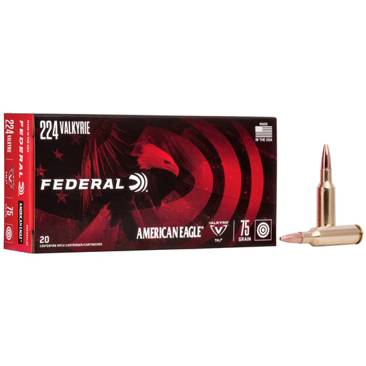224 Valkyrie Federal American Eagle 75gr TMJ 3000 fps 20rds