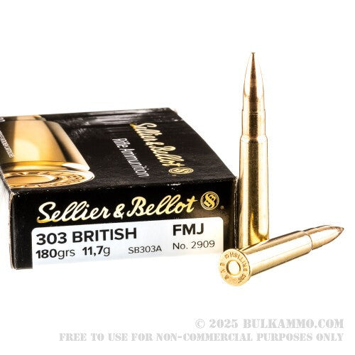 303 British Sellier & Bellot 180gr FMJ
