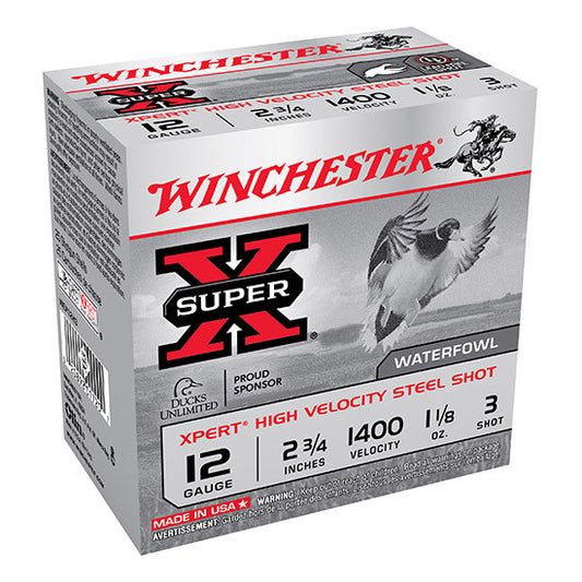 Winchester Xpert Steel 2 3/4 1400FPS 1 1/8OZ #3 CASE