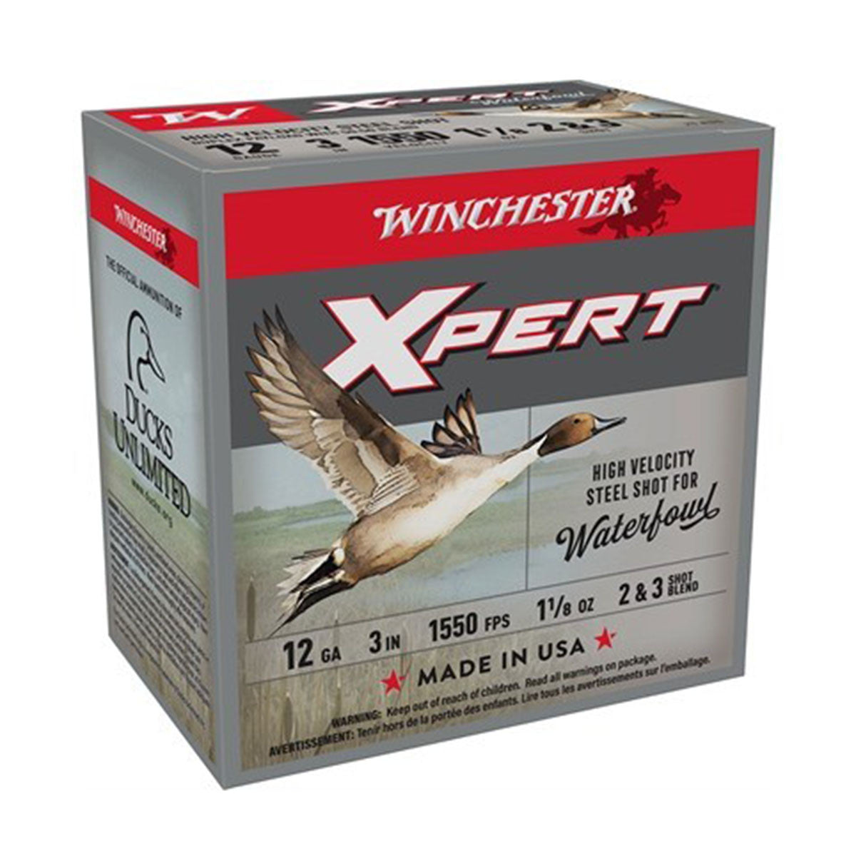 Winchester 12ga Xpert High Velocity 3” 1550FPS 1 1/8OZ #2&3