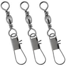 Danielson Barrel Swivels with Safety Snap – Size 3 (12-Piece Pack)