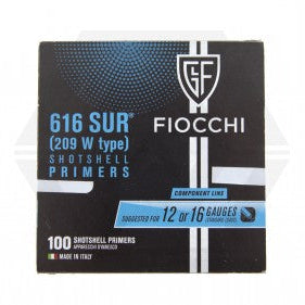 Fiocchi 616 SUR 209 W Type Shotshell Primers 100ct.