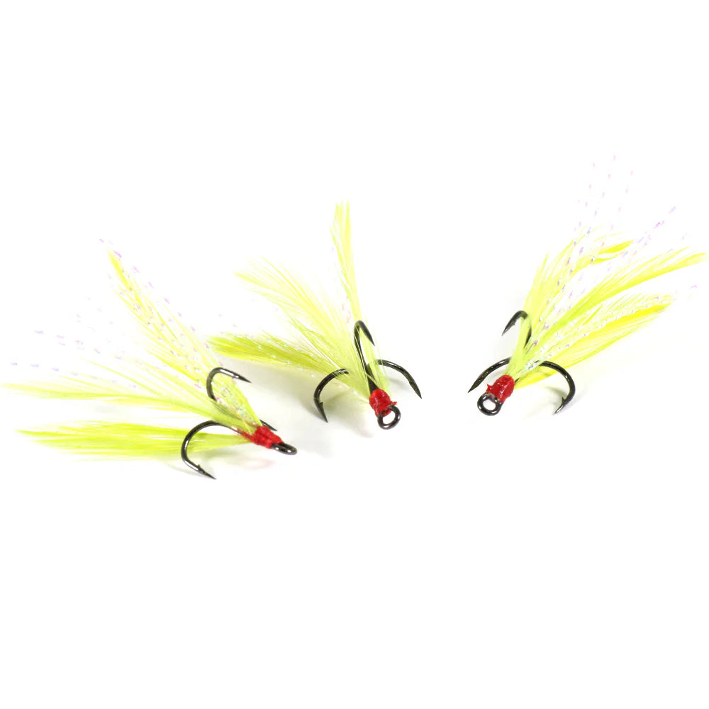 Clam Feathered Gaff Trebles #10