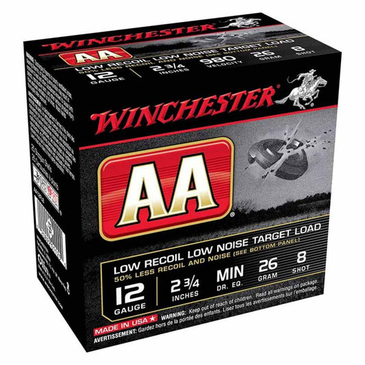 Winchester AA 12ga Low Recoil, Low Noise Target Load - Case