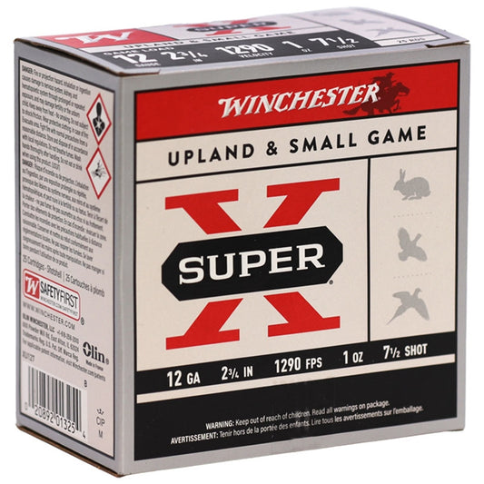 Winchester Super X Game Loads 12ga 2 3/4” 1290FPS 1oz. #7.5 - Case