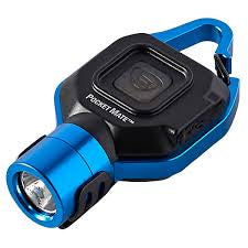Streamlight Pocket Mate USB rechargeable EDC flashlight in Blue — ultra-compact with pocket clip