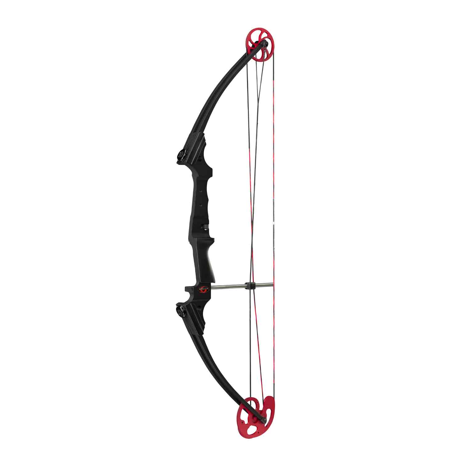 Genesis Youth Compound Bow in Black — official NASP bow, zero let-off, universal draw length 15-30 inches, right and left hand available