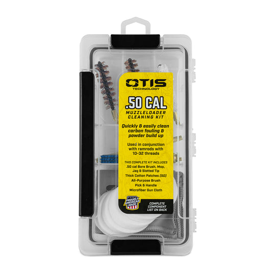 Otis .50 caliber muzzleloader cleaning kit for bore maintenance and field cleaning of inline and traditional muzzleloaders