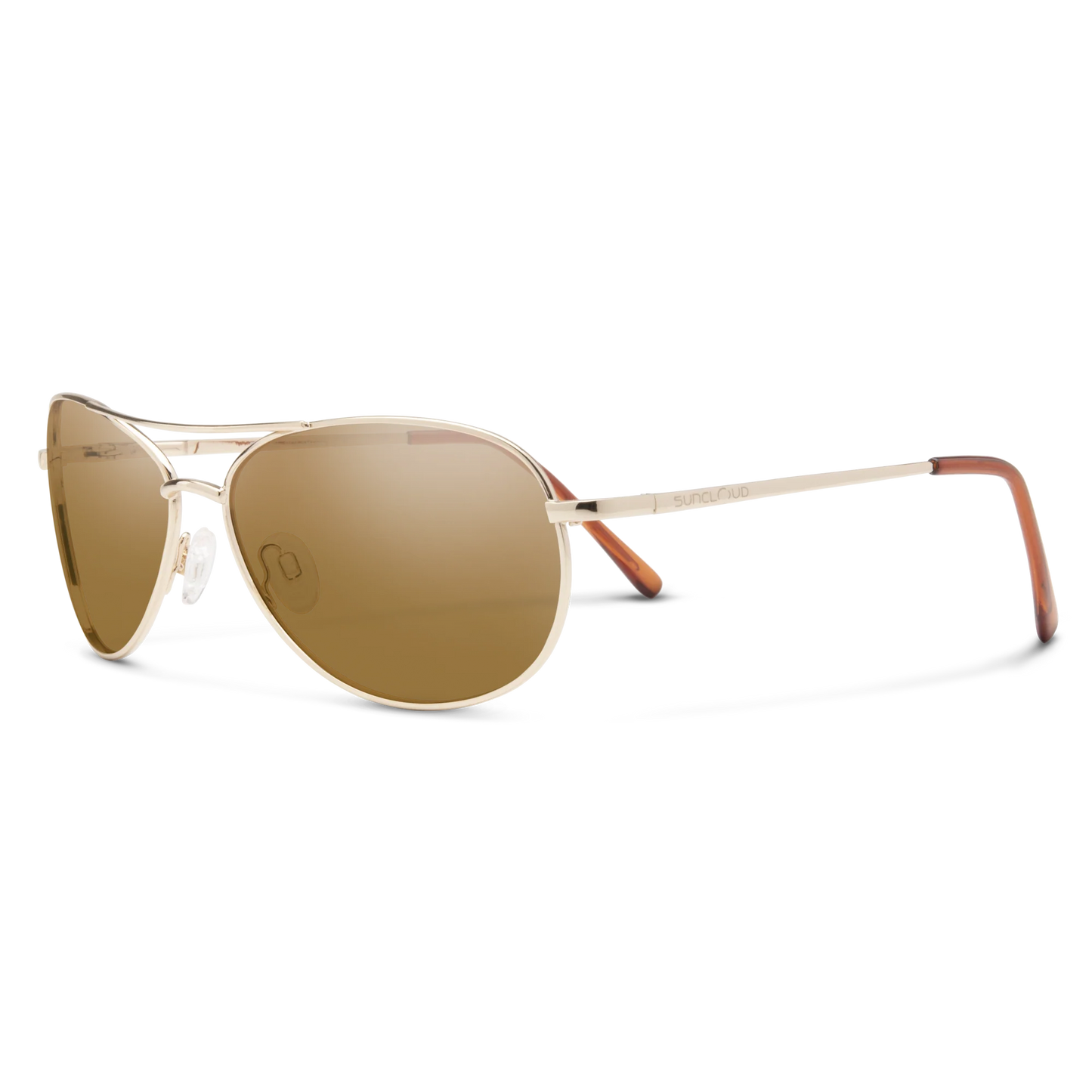 Suncloud Patrol polarized sunglasses in silver frame with polar gray lenses — available at Glenwood Springs Outdoors, Glenwood Springs, CO