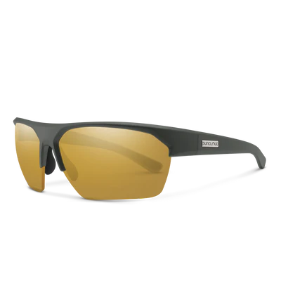 Suncloud Rival polarized sunglasses in matte tortoise frame with polar green lenses — available at Glenwood Springs Outdoors, Glenwood Springs, CO