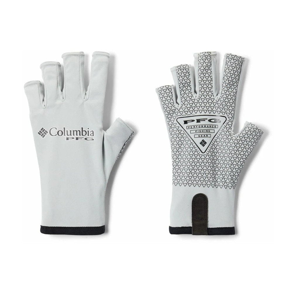 Columbia PFG Terminal Tackle fishing gloves — UPF 50 sun protection, grippy palm, available at Glenwood Springs Outdoors