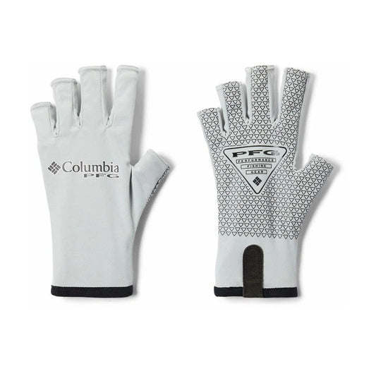 Columbia PFG Terminal Tackle fishing gloves — UPF 50 sun protection, grippy palm, available at Glenwood Springs Outdoors