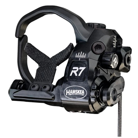 Hamskea R7 full-capture drop-away arrow rest for compound bow bowhunting and target archery