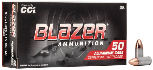 Blazer 9mm 115gr Aluminum Case 50rds