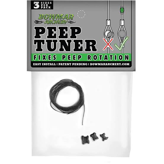 Bowmar Peep Tuner black archery tool for eliminating peep sight rotation on compound bows