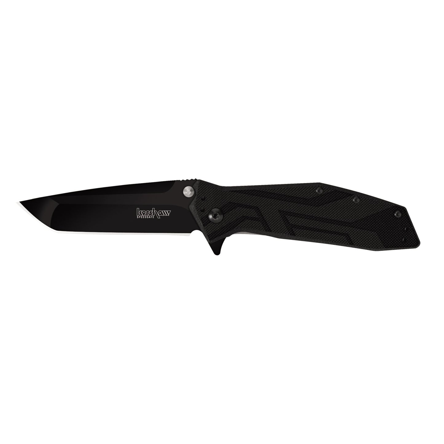 Kershaw Brawler tanto folding EDC knife with SpeedSafe assisted opening for hard use hunting and outdoor tasks