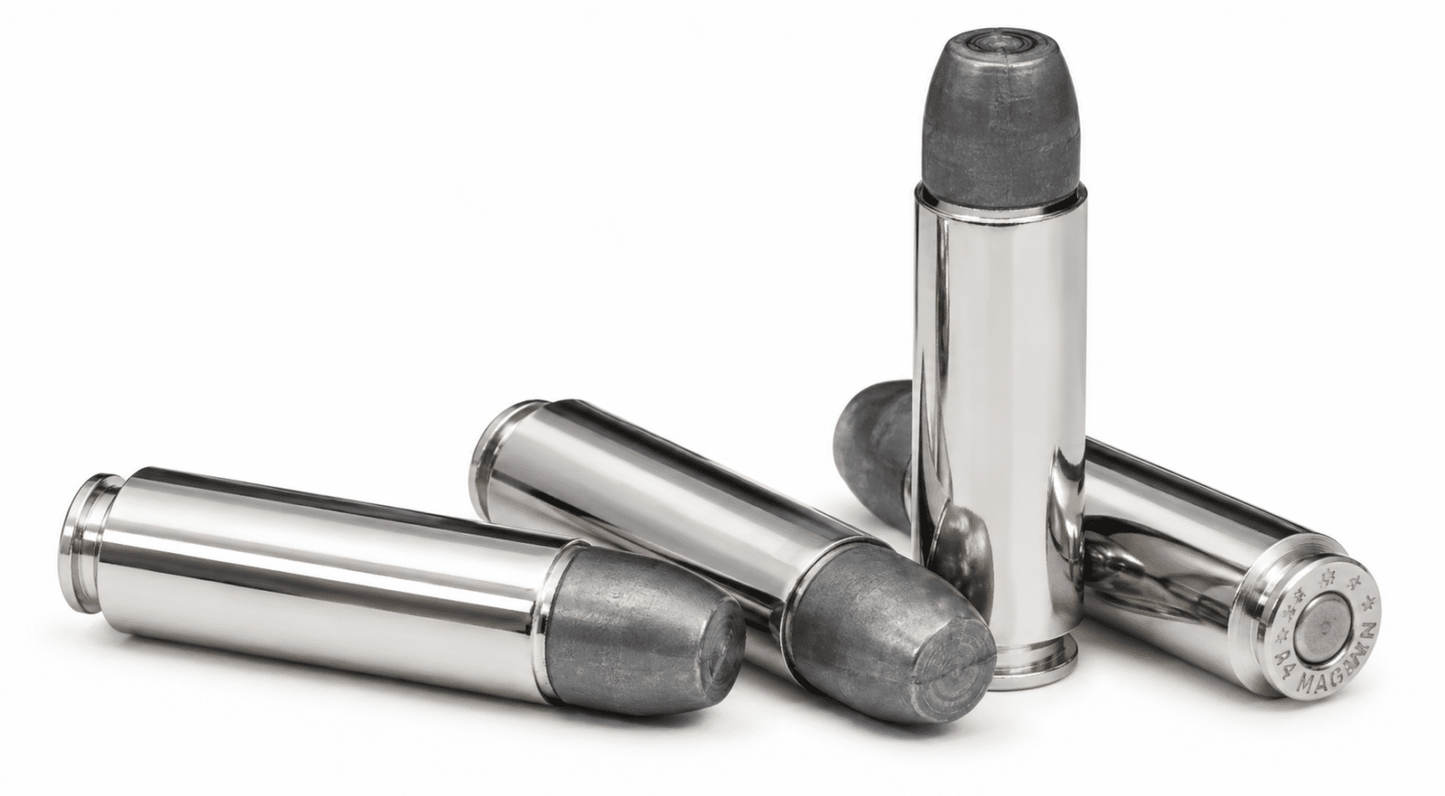Steinel 12.7x42 600gr LFNGC subsonic ammunition on nickel brass — 20-round box for suppressed AR rifles