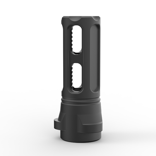 Breek Arms Breek-Lok Sentinel Flash Hider for AR-15, precision-machined muzzle device with multi-prong design